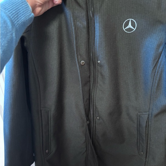 Black Mercedes North End Hooded Coat Ladies Size: Large - Picture 6 of 11